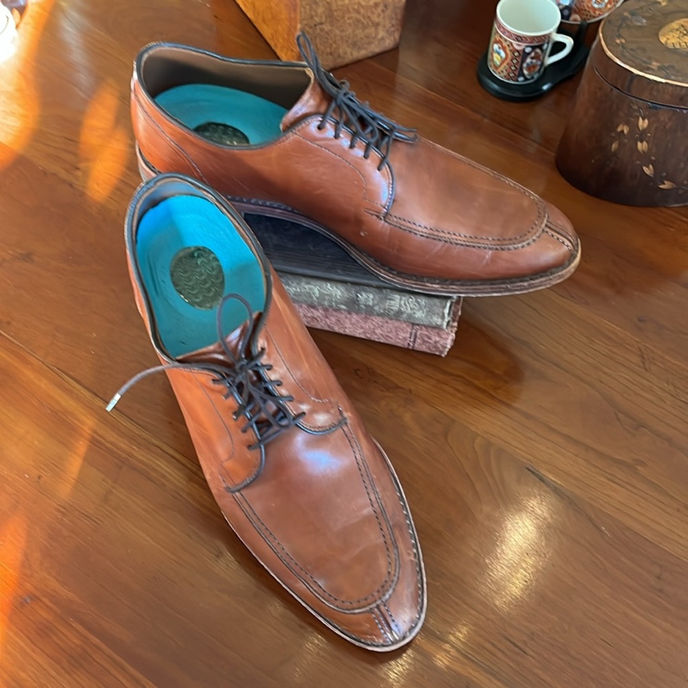 MEN'S Allen Edmonds Delray Brown Leather Oxfords - Style #1298
